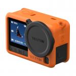 Carcasa protectie din silicon Telesin S6-PTC-11OG compatibila cu DJI Osmo Action 6, Portocaliu 3 - lerato.ro