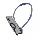 Suport pentru gat Telesin MNM-002 pentru telefoane, Prindere magnetica, Reglabil, Albastru 4 - lerato.ro