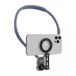 Suport pentru gat Telesin MNM-002 pentru telefoane, Prindere magnetica, Reglabil, Albastru 6 - lerato.ro