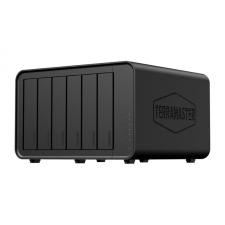Rack extern NAS TerraMaster F6-424, 6 sloturi, Capacitate maxima 132TB, 10Gbps, Intel Celeron N95, 8GB RAM DDR5, 1x USB-A, 1x USB-C, 1x HDMI, 2x RJ45, Negru