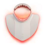 Aparat de masaj Therabody TheraFace Neck and Chest cu lumina rosie si infrarosie, Tehnologie VibraWave, Masaj incalzit, Autonomie 1h, Alb 4 - lerato.ro