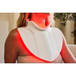Aparat de masaj Therabody TheraFace Neck and Chest cu lumina rosie si infrarosie, Tehnologie VibraWave, Masaj incalzit, Autonomie 1h, Alb 10 - lerato.ro