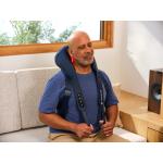 Aparat pentru masaj Therabody ThermNeck & Upper Back, 5 tipuri de terapie, 3 niveluri de incalzire, 3 moduri de masaj, Bluetooth, Albastru 7 - lerato.ro