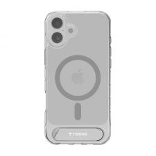 Carcasa Torras Pstand Series cu suport compatibila cu iPhone 16 Plus, Transparent