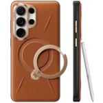 Carcasa TORRAS Ostand Q3 VegSkin cu MagSafe compatibila cu Samsung Galaxy S26 Ultra, Maro 3 - lerato.ro