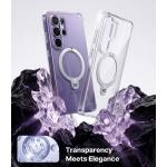 Carcasa TORRAS Ostand Q3 Spin cu MagSafe compatibila cu Samsung Galaxy S26 Ultra, Transparent 11 - lerato.ro