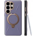 Carcasa TORRAS Ostand Q3 VegSkin cu MagSafe compatibila cu Samsung Galaxy S26 Ultra, Dark Purple 2 - lerato.ro