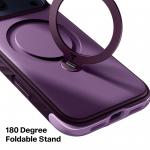 Husa Torras Ostand Q3 Rugg cu MagSafe compatibila cu iPhone 18 Pro, Mov 3 - lerato.ro