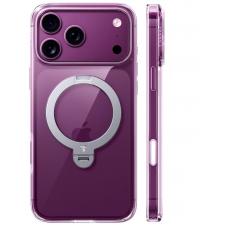 Huse si carcase iPhone 18 Pro, Husa Torras Ostand Q3 Spin cu MagSafe compatibila cu iPhone 18 Pro, Transparent, lerato.ro