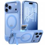 Husa Torras Ostand L1 cu MagSafe si Stand compatibila cu iPhone 18 Pro, Albastru 4 - lerato.ro
