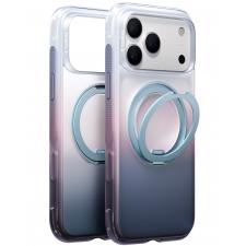 Huse si carcase iPhone 18 Pro, Husa Torras Ostand O3 Air Gradient cu MagSafe compatibila cu iPhone 18 Pro, Mov / Albastru, lerato.ro