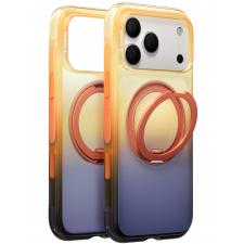 Huse si carcase iPhone 18 Pro, Husa Torras Ostand O3 Air Gradient cu MagSafe compatibila cu iPhone 18 Pro, Portocaliu / Mov, lerato.ro