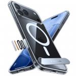 Husa Torras Ostand L1 cu MagSafe si Stand compatibila cu iPhone 18 Pro, Transparent 4 - lerato.ro