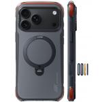 Husa Torras Ostand Q3 Air Pro cu MagSafe compatibila cu iPhone 18 Pro, Obsidian Black 2 - lerato.ro