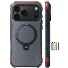 Huse si carcase iPhone 18 Pro, Husa Torras Ostand Q3 Air Pro cu MagSafe compatibila cu iPhone 18 Pro, Obsidian Black, lerato.ro
