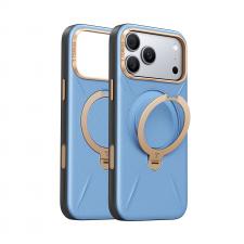 Huse si carcase iPhone 18 Pro, Husa Torras Ostand Q3 VegSkin cu MagSafe compatibila cu iPhone 18 Pro, Albastru, lerato.ro