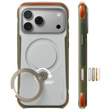 Huse si carcase iPhone 18 Pro, Husa Torras Ostand Q3 Air Pro cu MagSafe compatibila cu iPhone 18 Pro, Alb, lerato.ro