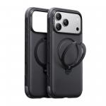 Husa TORRAS Ostand Q3 Rugg cu MagSafe compatibila cu iPhone 18 Pro, Negru 2 - lerato.ro