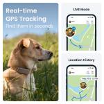 Dispozitiv monitorizare pentru caini Tractive GPS DOG 6, Autonomie 48h, Timp incarcare 2h, Istoric locatii, Live Tracking, Monitorizare activitate și somn, Maro 3 - lerato.ro
