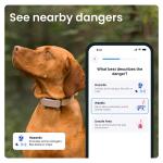 Dispozitiv monitorizare pentru caini Tractive GPS DOG 6, Autonomie 48h, Timp incarcare 2h, Istoric locatii, Live Tracking, Monitorizare activitate și somn, Maro 4 - lerato.ro