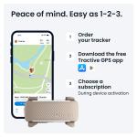Dispozitiv monitorizare pentru caini Tractive GPS DOG 6, Autonomie 48h, Timp incarcare 2h, Istoric locatii, Live Tracking, Monitorizare activitate și somn, Maro 8 - lerato.ro