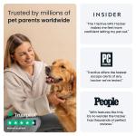 Dispozitiv monitorizare pentru caini Tractive GPS DOG 6, Autonomie 48h, Timp incarcare 2h, Istoric locatii, Live Tracking, Monitorizare activitate și somn, Maro 9 - lerato.ro
