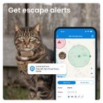 Dispozitiv monitorizare pentru pisici Tractive GPS CAT Mini, Autonomie 48h, Timp incarcare 2h, Istoric locatii, Live Tracking, Maro 4 - lerato.ro