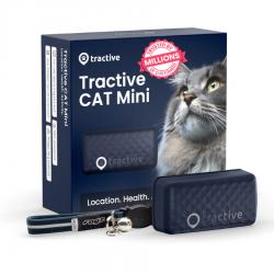 Dispozitiv monitorizare pentru pisici Tractive GPS CAT Mini, Autonomie 48h, Timp incarcare 2h, Istoric locatii, Live Tracking, Dark Blue