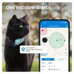 Dispozitiv monitorizare pentru pisici Tractive GPS CAT Mini, Autonomie 48h, Timp incarcare 2h, Istoric locatii, Live Tracking, Mint 4 - lerato.ro