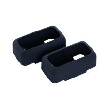 Set 2 cleme de prindere pentru localizatorul Tractive GPS CAT Mini, Constructia din cauciuc ofera protectie localizatorului, Compatibile cu zgarzi de pana la 2 cm latime, Negru