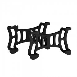 Set 2 cleme de prindere pentru localizatorul GPS Tractive DOG 6, Compatibile cu zgarzi de pana la 2.8 cm latime, Negru