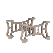 Set 2 cleme de prindere pentru localizatorul GPS Tractive DOG 6, Compatibile cu zgarzi de pana la 2.8 cm latime, Maro