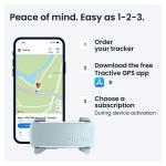 Dispozitiv monitorizare pentru caini Tractive GPS DOG 6, Autonomie 48h, Timp incarcare 2h, Istoric locatii, Live Tracking, Monitorizare activitate și somn, Mint 9 - lerato.ro