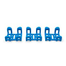Set 3 cleme de prindere pentru localizatorul Tractive GPS DOG 4, Compatibile cu zgarzi de pana la 2.8 cm latime, Albastru