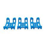 Set 3 cleme de prindere pentru localizatorul Tractive GPS DOG 4, Cleme XL din cauciuc, Compatibile cu zgarzi de pana la 3.4 cm latime, Albastru 2 - lerato.ro
