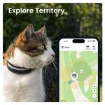 Dispozitiv monitorizare pentru pisici Tractive GPS CAT 6 Mini, Autonomie 7 zile, Monitorizare ritm cardiac / frecventa respiratorie, Live Tracking, Compatibil iOS / Android, Negru 6 - lerato.ro