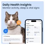 Dispozitiv monitorizare pentru pisici Tractive GPS CAT 6 Mini, Autonomie 7 zile, Monitorizare ritm cardiac / frecventa respiratorie, Live Tracking, Compatibil iOS / Android, Maro 6 - lerato.ro