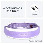 Dispozitiv monitorizare pentru pisici Tractive GPS CAT 6 Mini, Autonomie 7 zile, Monitorizare ritm cardiac / frecventa respiratorie, Live Tracking, Compatibil iOS / Android, Mov 10 - lerato.ro