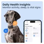 Dispozitiv monitorizare pentru caini Tractive GPS DOG 6 XL, Autonomie 6 saptamani, Monitorizare ritm cardiac / frecventa respiratorie / calitate somn / nivel activitate, Live Tracking, Compatibil iOS / Android, Negru 6 - lerato.ro