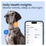 Dispozitiv monitorizare pentru caini Tractive GPS DOG 6 XL, Autonomie 6 saptamani, Monitorizare ritm cardiac / frecventa respiratorie / calitate somn / nivel activitate, Live Tracking, Compatibil iOS / Android, Maro 6 - lerato.ro