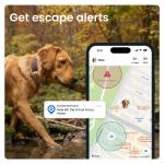 Dispozitiv monitorizare pentru caini Tractive GPS DOG 6 XL, Autonomie 6 saptamani, Monitorizare ritm cardiac / frecventa respiratorie / calitate somn / nivel activitate, Live Tracking, Compatibil iOS / Android, Maro 7 - lerato.ro