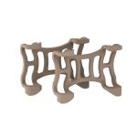 Set 2 cleme de prindere pentru localizatorul GPS Tractive DOG 6 XL, Compatibile cu zgarzi de pana la 4 cm latime, Maro 2 - lerato.ro