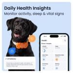 Dispozitiv monitorizare pentru caini Tractive GPS DOG 6 XL Adventure Edition, Autonomie 6 saptamani, Monitorizare ritm cardiac / frecventa respiratorie / calitate somn / nivel activitate, Live Tracking, Compatibil iOS / Android, Portocaliu 6 - lerato.ro