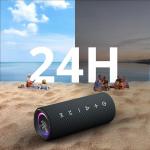 Boxa portabila Tronsmart Mirtune C2, Bluetooth 5.3, 3600 mAh, 24W, IPX7, Negru 3 - lerato.ro