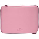 Husa laptop din neopren Tucano Doppio compatibila cu laptop 15.6 inch / MacBook Pro 16 inch, Roz 2 - lerato.ro