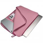 Husa laptop din neopren Tucano Doppio compatibila cu laptop 15.6 inch / MacBook Pro 16 inch, Roz 7 - lerato.ro