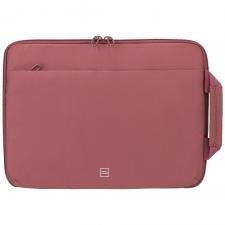 Huse MacBook, Husa Tucano Sandy Sleeve compatibila cu laptop 13/14 inch, Buzunar frontal, Burgundy, lerato.ro