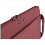 Husa Tucano Sandy Sleeve compatibila cu laptop 13/14 inch, Buzunar frontal, Burgundy 5 - lerato.ro