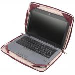 Husa Tucano Sandy Sleeve compatibila cu laptop 13/14 inch, Buzunar frontal, Burgundy 6 - lerato.ro
