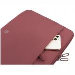 Husa Tucano Sandy Sleeve compatibila cu laptop 13/14 inch, Buzunar frontal, Burgundy 7 - lerato.ro